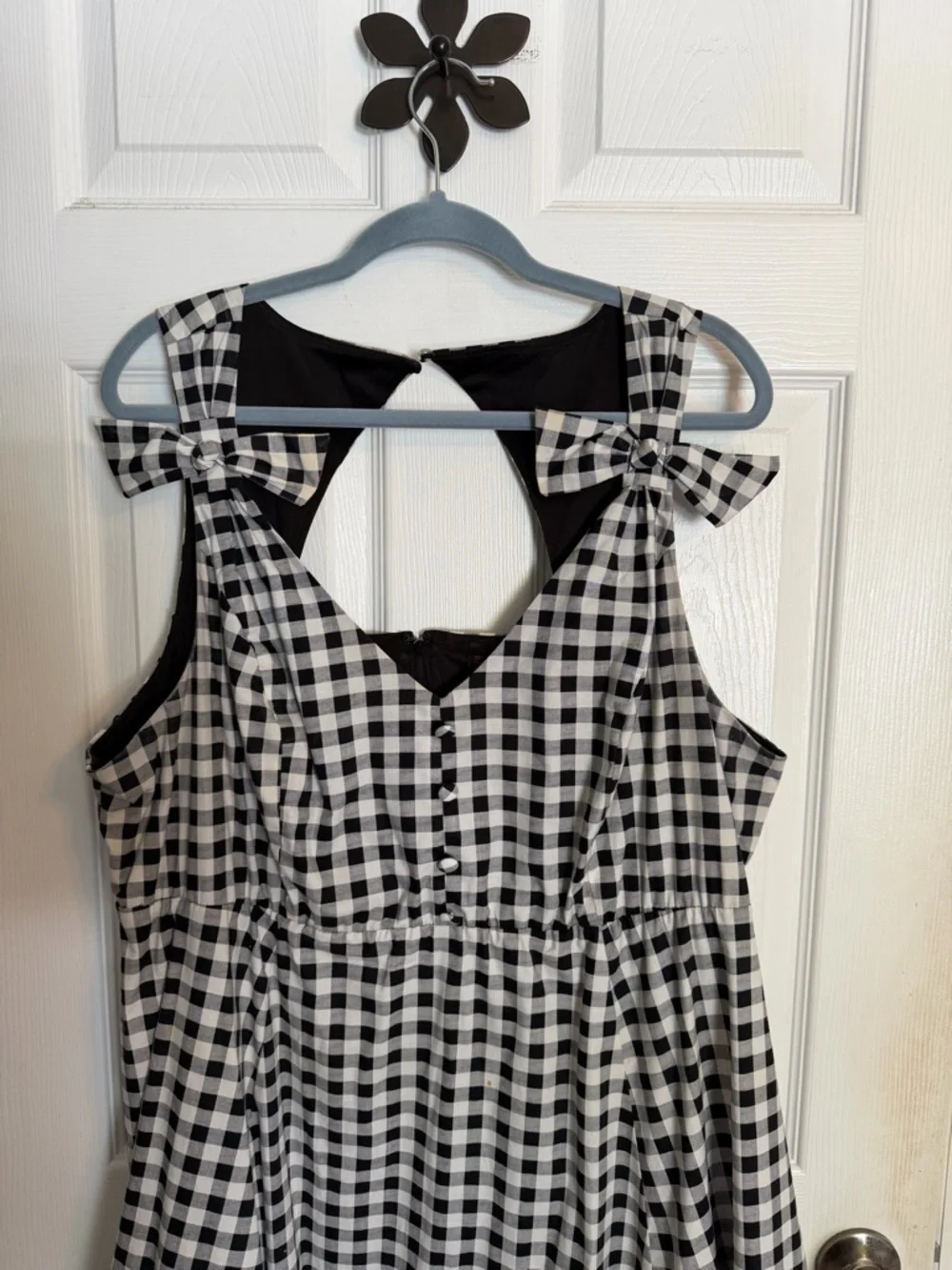 Torrid Retri Chic Black and White Gingham Dress Pinup - Picture 4 of 6